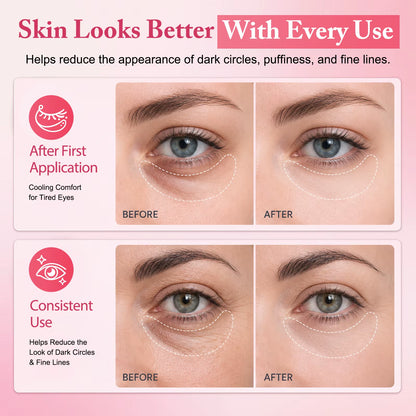 Masaigge Collagen Hydrating Gel Pads Collagen Peptide Eye Patches with Collagen Water 15 Peptide Complex Niacinamide Caffeine